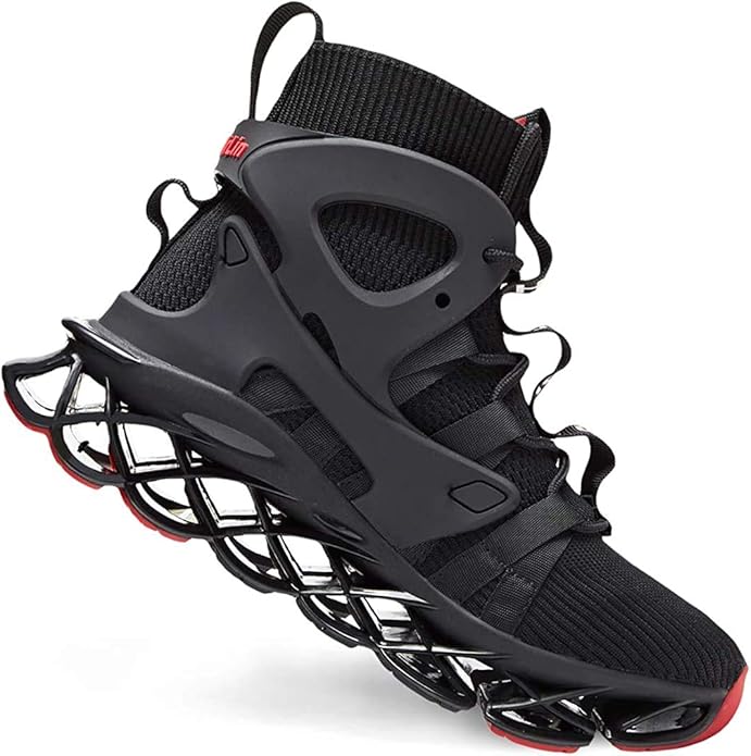 Hello MrLin Men's Running Shoes Non Slip Athletic Tennis Walking Blade Type Sneakers Hip Hop