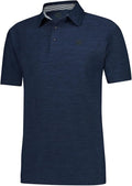 Three Sixty Six Golf Shirts for Men - Dry Fit Short-Sleeve Polo, Athletic Casual Collared T-Shirt