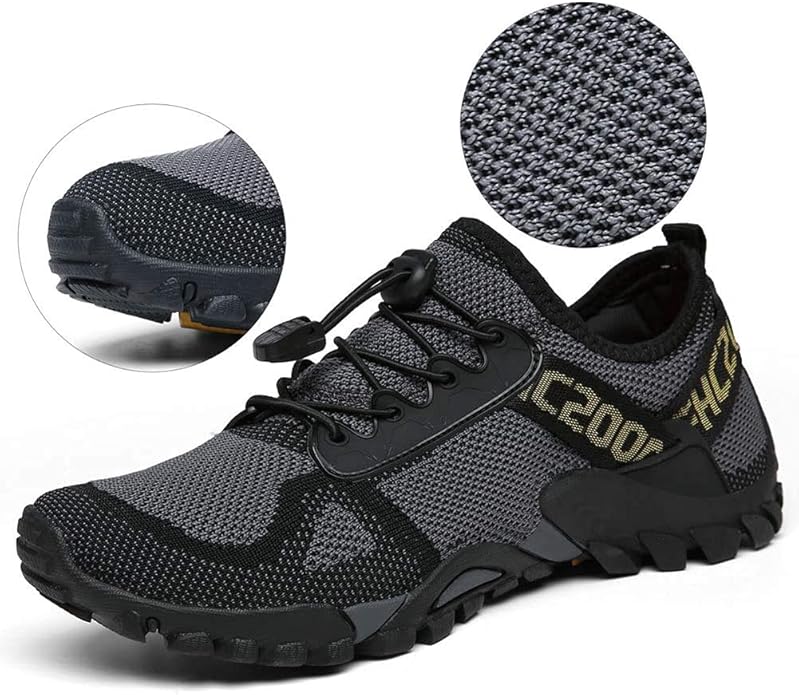 ABAO Hiking Shoes Men Women Outdoor Sports Shoes Non-Slip Breathable Sneakers Low Top Walking Shoes for Outdoor Trailing Trekking Walking Climbing Travel Lightweight