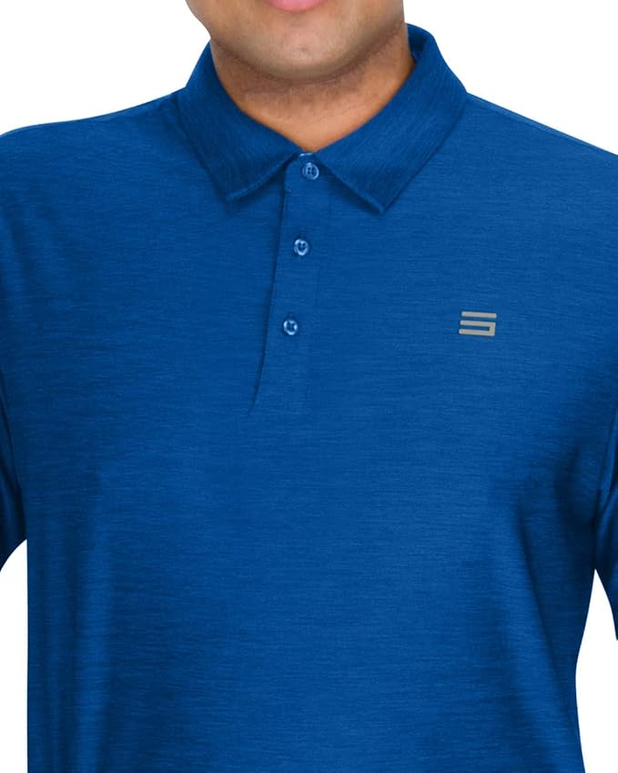 Three Sixty Six Golf Shirts for Men - Dry Fit Short-Sleeve Polo, Athletic Casual Collared T-Shirt