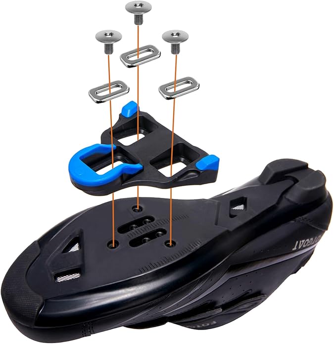 Bike Cleats Compatible with Shimano SPD-SL Locking Cycling Pedals Indoor Cycling & Road Bike Cleats
