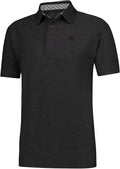 Three Sixty Six Golf Shirts for Men - Dry Fit Short-Sleeve Polo, Athletic Casual Collared T-Shirt