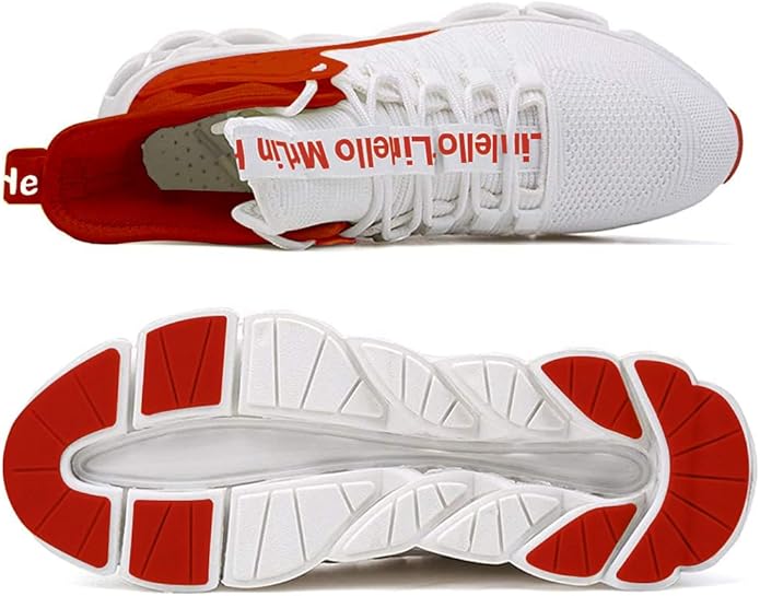 Hello MrLin Men's Running Shoes Non Slip Athletic Tennis Walking Blade Type Sneakers Hip Hop