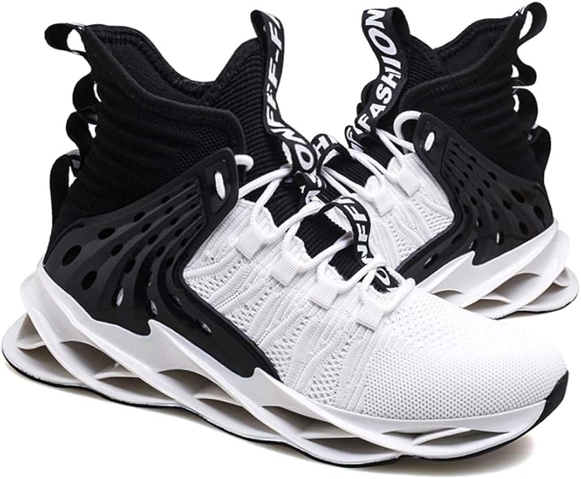 Hello MrLin Men's Running Shoes Non Slip Athletic Tennis Walking Blade Type Sneakers Hip Hop