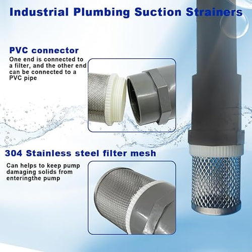 3" Stainless Steel Filter DN80 Suction Strainers Used to Remove Debris and Reduce Solid Entry（1pcs）
