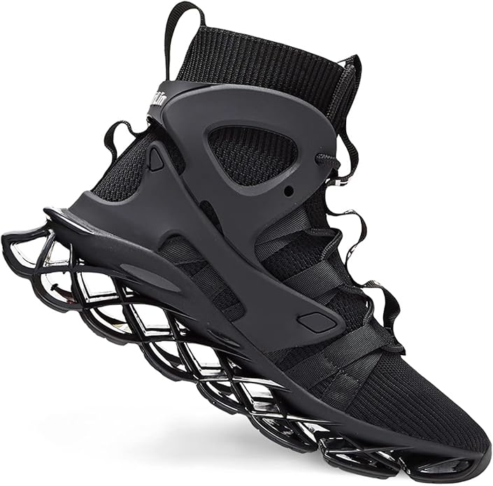 Hello MrLin Men's Running Shoes Non Slip Athletic Tennis Walking Blade Type Sneakers Hip Hop