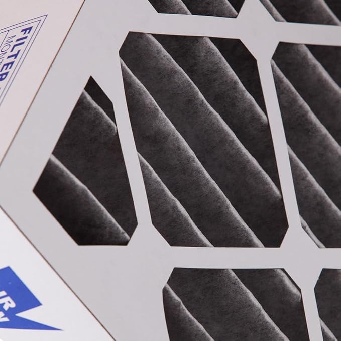 Nordic Pure 16x25x4 (Actual Size: 15 1/2 x 24 1/2 x 3 5/8) Pleated Air Filter MERV 12 Pleated + Carbon 2 Pack