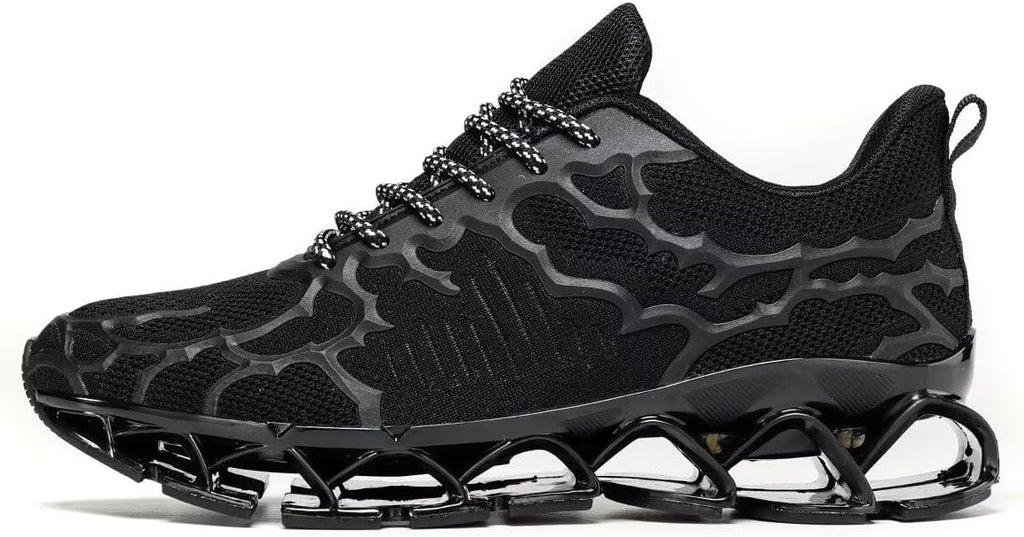 Vooncosir Men's Fashion Sneakers Breathable Mesh Running Shoes Blade Non Slip Soft Sole Casual Athletic Walking Shoes
