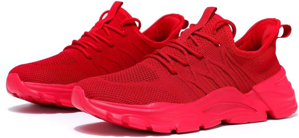 Mens Slip On Running Shoes Athletic Walking Trainers Lightweight Breathable Mesh Tennis Sneakers