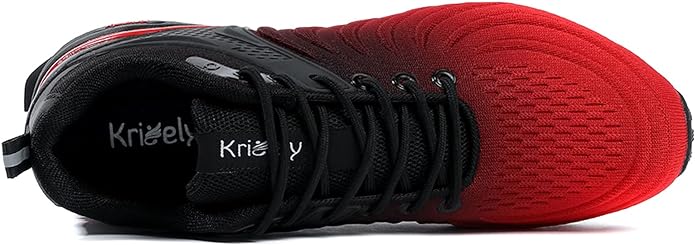 Kricely Men's Walking Shoes Breathable Lightweight Fashion Sneakers Non Slip Sport Gym Jogging Trail Running Shoes