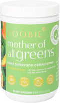Boobie Mother of All Greens | Your New Family Ritual, Daily Super Greens Powder with 35+ Essential Nutrients for Moms & Families | Vegan, Gluten Free, & Sugar Free | Mango Flavor, 60 svgs
