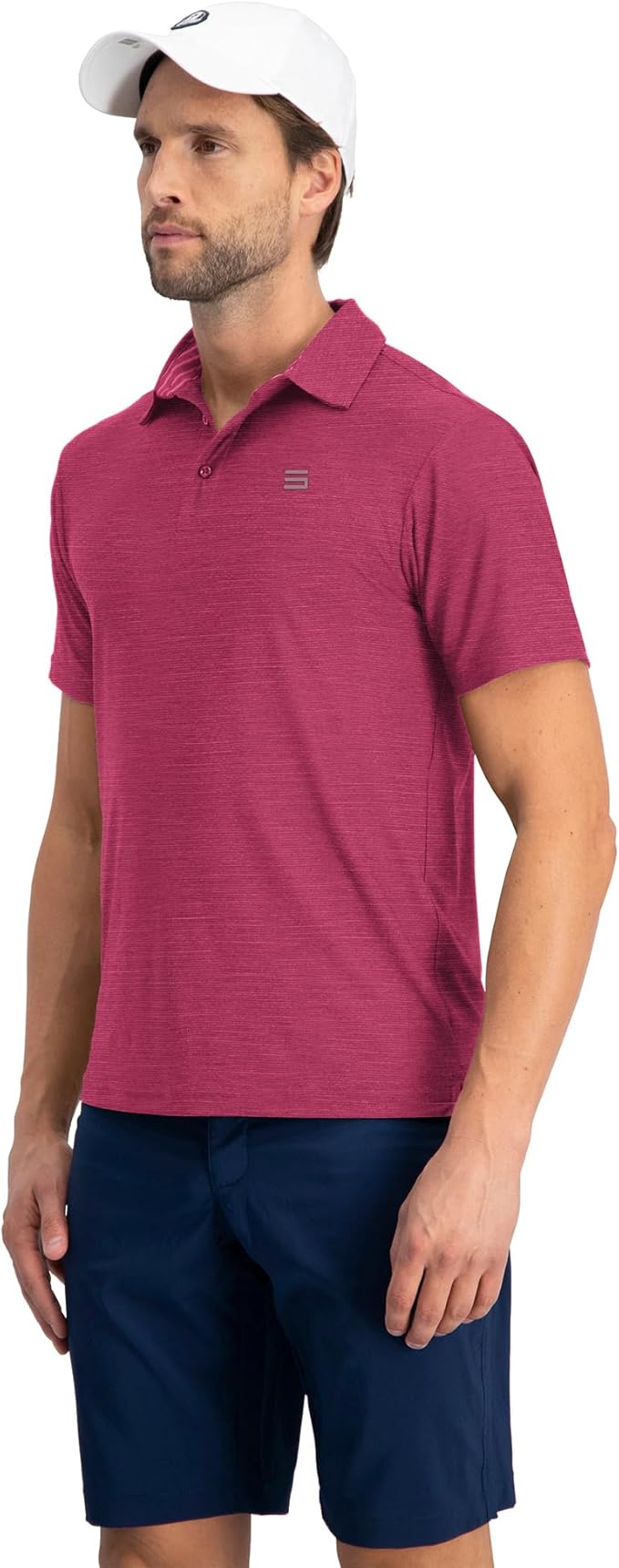 Three Sixty Six Golf Shirts for Men - Dry Fit Short-Sleeve Polo, Athletic Casual Collared T-Shirt