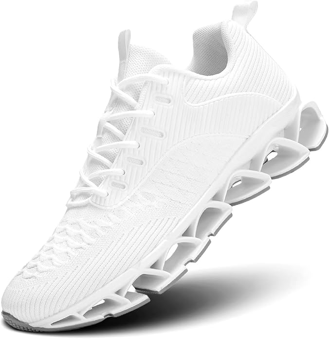 Men's Slip on Walking Running Shoes Blade Tennis Casual Fashion Sneakers Comfort Non Slip Work Sport Athletic Trainer