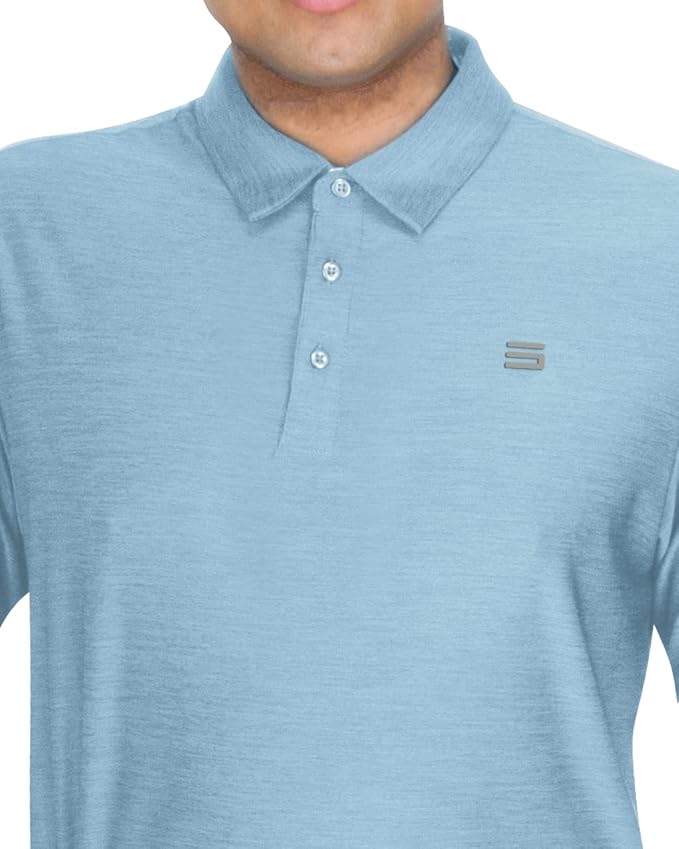 Three Sixty Six Golf Shirts for Men - Dry Fit Short-Sleeve Polo, Athletic Casual Collared T-Shirt