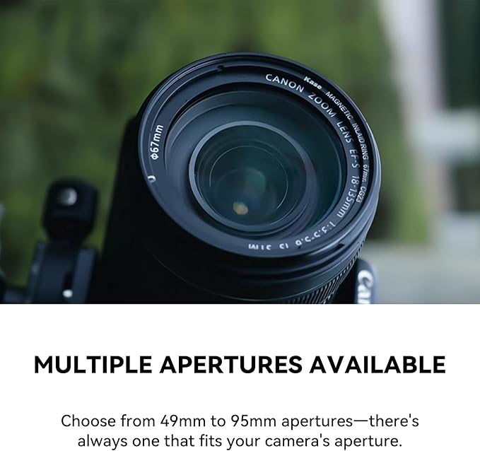 Kase 67mm Magnetic Adapter Ring, Aviation Aluminum 0.5s Snap-On Frame for CPL/ND/UV Filters, No Light Leak & Vignette, Ultra-Thin Stackable for DSLR Mirrorless Wide-Angle Vlog