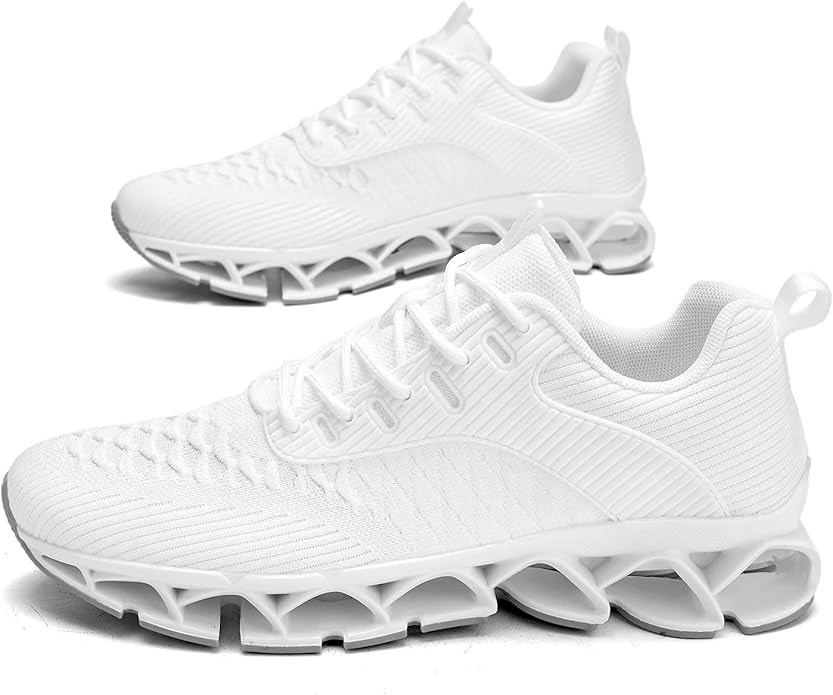 Men's Slip on Walking Running Shoes Blade Tennis Casual Fashion Sneakers Comfort Non Slip Work Sport Athletic Trainer