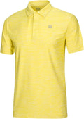 Three Sixty Six Golf Shirts for Men - Dry Fit Short-Sleeve Polo, Athletic Casual Collared T-Shirt