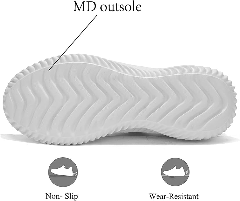 Mens Slip On Running Shoes Athletic Walking Trainers Lightweight Breathable Mesh Tennis Sneakers