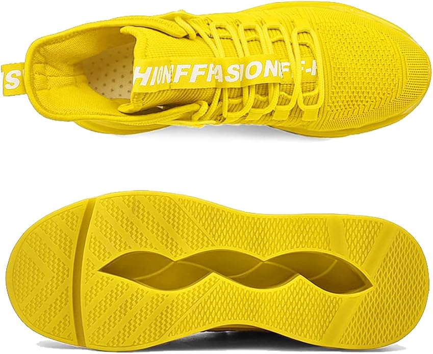 Hello MrLin Men's Running Shoes Non Slip Athletic Tennis Walking Blade Type Sneakers Hip Hop