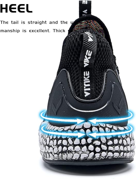 WETIKE Boy's Shoes Mesh Slip on Lightweight Running Sneakers