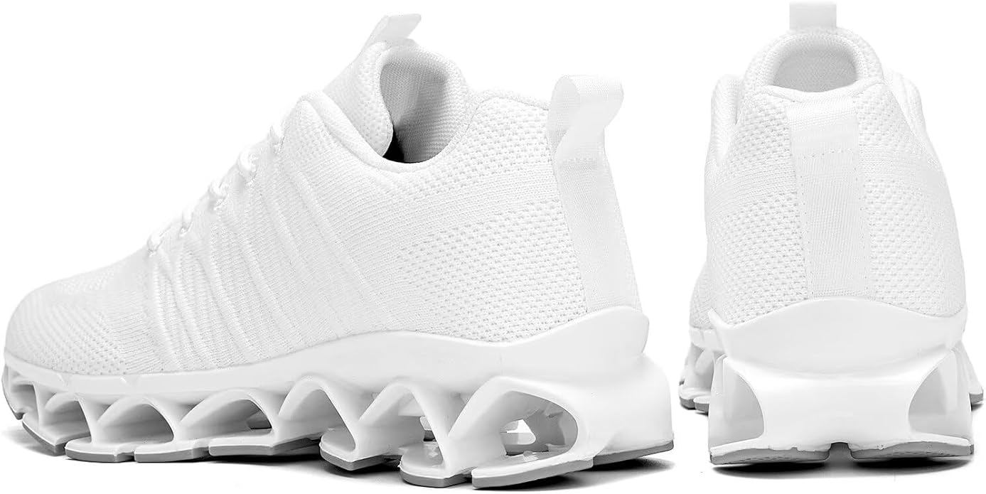 Men's Slip on Walking Running Shoes Blade Tennis Casual Fashion Sneakers Comfort Non Slip Work Sport Athletic Trainer