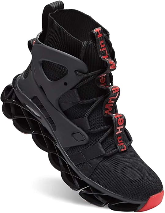 Hello MrLin Men's Running Shoes Non Slip Athletic Tennis Walking Blade Type Sneakers Hip Hop