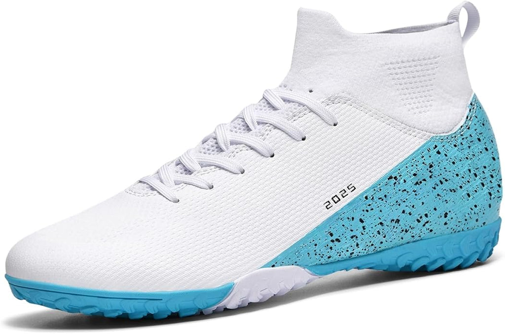 Soccer Cleats for Mens Womens Indoor Soccer Shoes Unisex Baseball Turf Shoes Youth Rugby Shoes Adult AG FG TF Football Boots Wide Training Sneaker