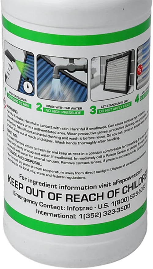 aFe Power Air Filter Cleaner: 32oz Spray Bottle, Restores Oiled Engine Air Filter Performance, #90-10201