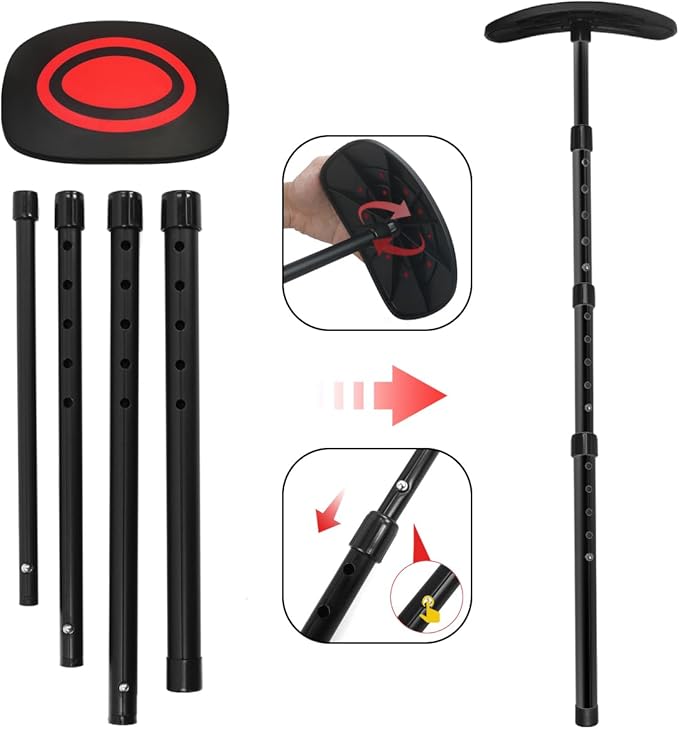 LTY Golf Travel Support Arm, Golf Travel Brace, Golf Travel Protection Kit, Golf Travel Bag Support System - Featuring a New Shape Designed for Better fit with Golf Bags