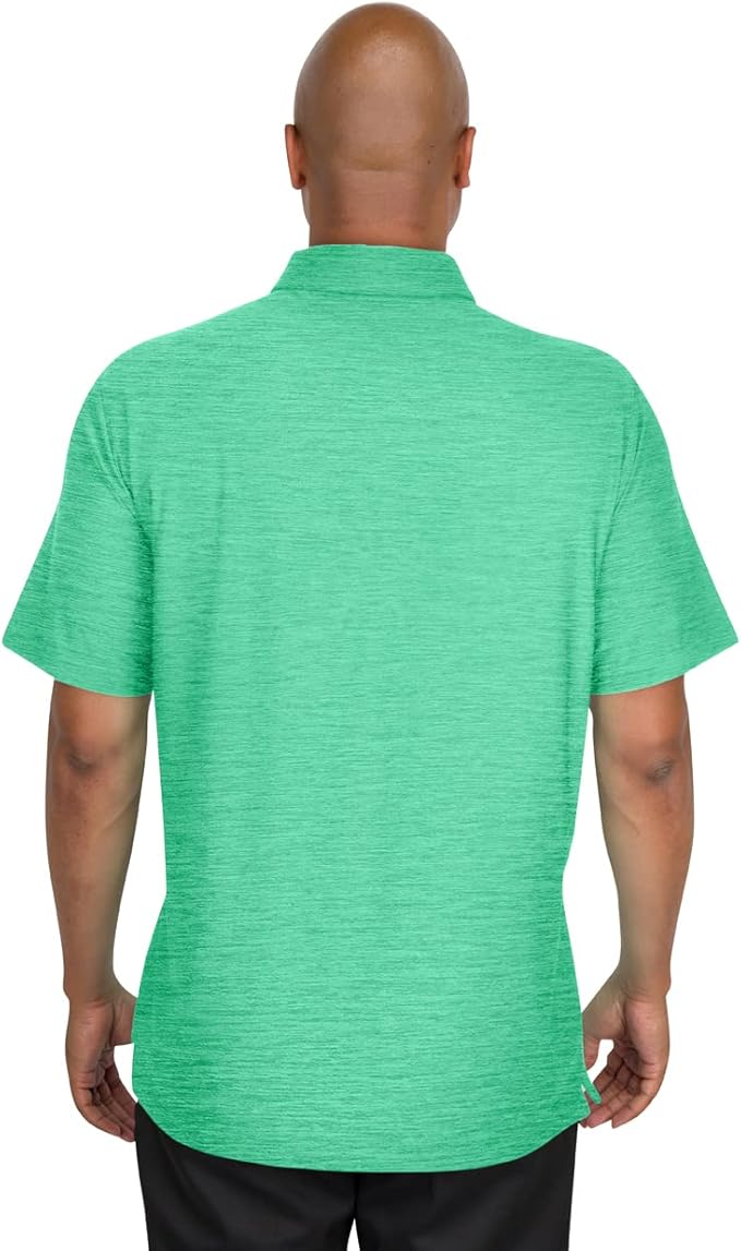 Three Sixty Six Golf Shirts for Men - Dry Fit Short-Sleeve Polo, Athletic Casual Collared T-Shirt
