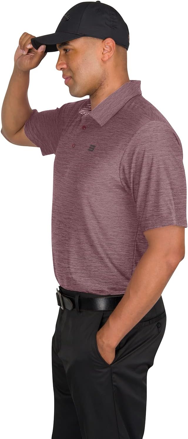 Three Sixty Six Golf Shirts for Men - Dry Fit Short-Sleeve Polo, Athletic Casual Collared T-Shirt