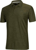 Three Sixty Six Golf Shirts for Men - Dry Fit Short-Sleeve Polo, Athletic Casual Collared T-Shirt
