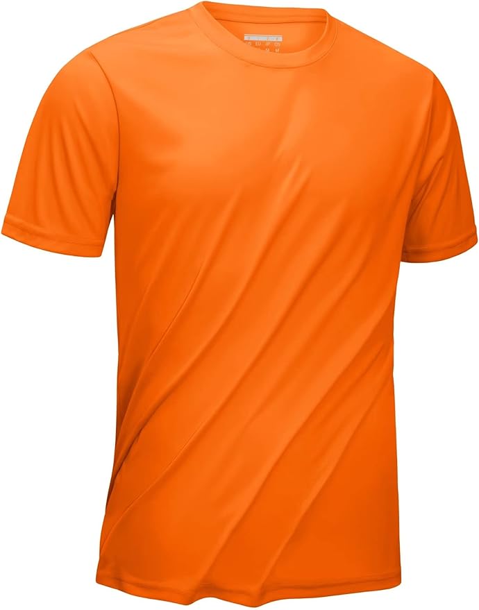 KEFITEVD Men's Short Sleeve UPF 50+ Sun Protection Shirts Quick Dry Rashguard Swim Shirt SPF Workout Fishing Athletic T-Shirt