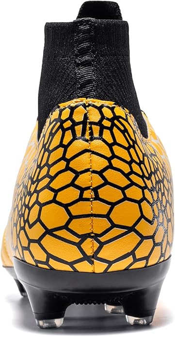 Boys Girls Soccer Cleats Youth Training Football Cleats High-top Soccer Shoes for Little/Big Kid