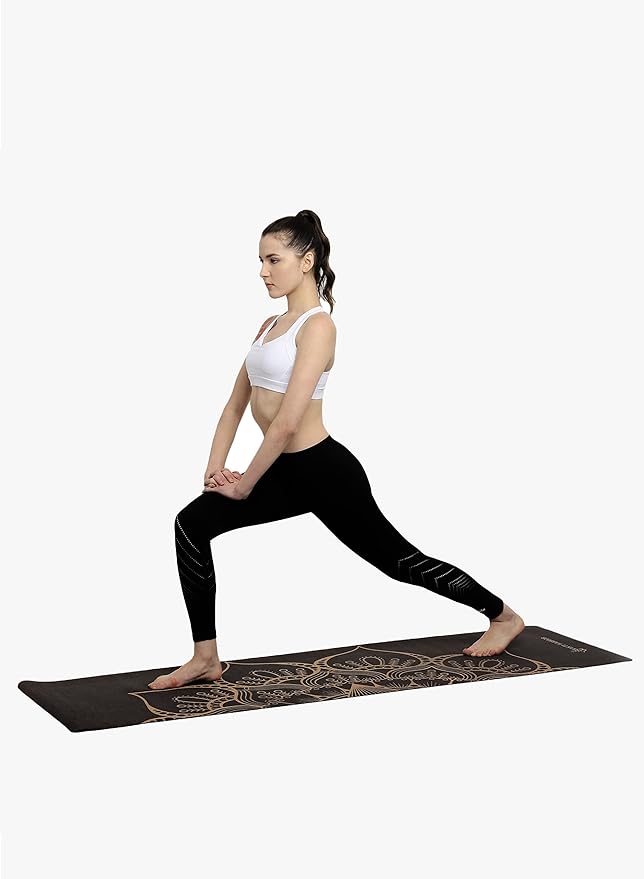 Cork Yoga Mat - Artist Designed, Premium Printed Eco-Friendly Non-Slip mat, Great for Regular & Hot Yoga, Pilates, Workouts 72 inch x 24 inch x 3mm Thick