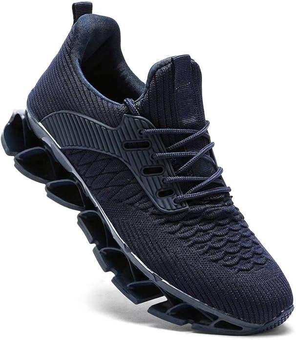 Mens Slip on Walking Running Shoes Blade Tennis Casual Fashion Sneakers Comfort Non Slip Work Sport Athletic Trainer