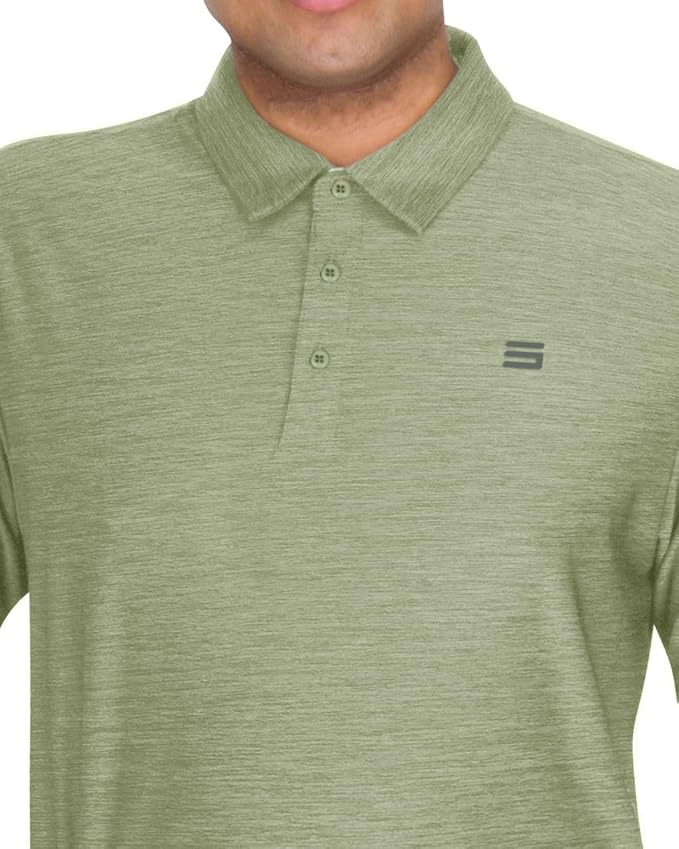 Three Sixty Six Golf Shirts for Men - Dry Fit Short-Sleeve Polo, Athletic Casual Collared T-Shirt