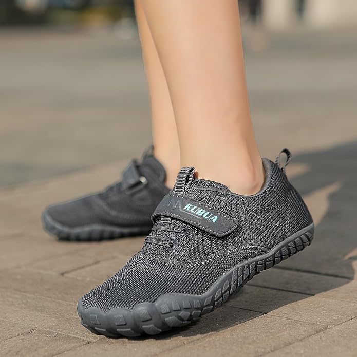 KUBUA Kids Barefoot Shoes Boys Girls Sneakers Naturally Splay Shoes Toddler Little Big Kid