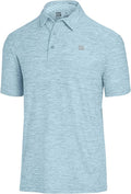 Three Sixty Six Golf Shirts for Men - Dry Fit Short-Sleeve Polo, Athletic Casual Collared T-Shirt