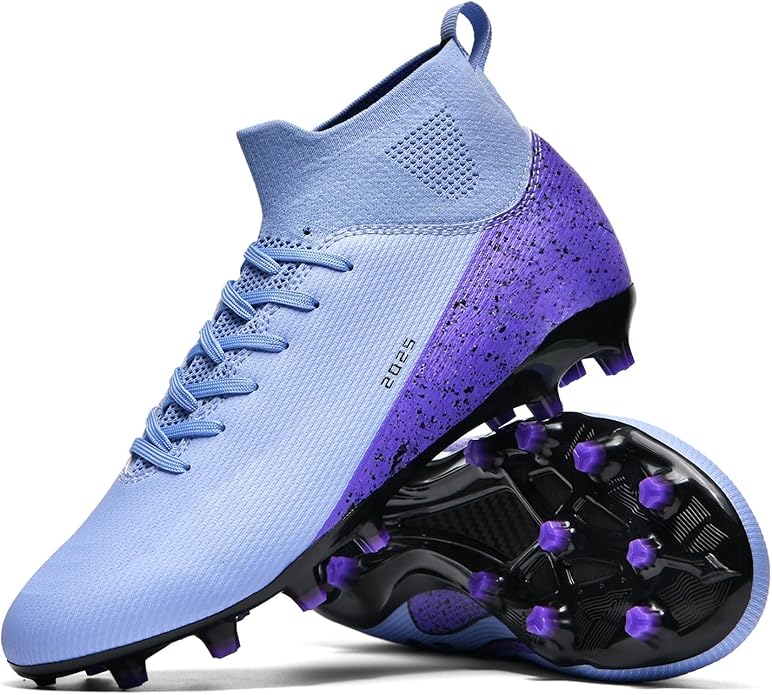 Soccer Cleats for Mens Womens Indoor Soccer Shoes Unisex Baseball Turf Shoes Youth Rugby Shoes Adult AG FG TF Football Boots Wide Training Sneaker