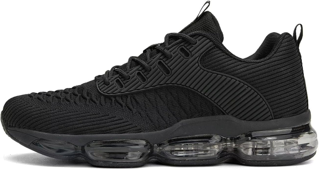 Mens Running Shoes Air Low Top Comfort Walking Lace Up Sneakers Breathable Fashion Tennis Sport Gym Fitness Cross Trainers