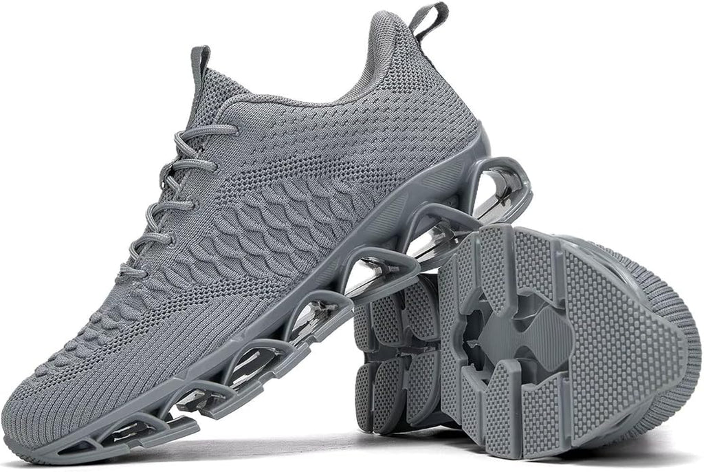 Men's Slip on Walking Running Shoes Blade Tennis Casual Fashion Sneakers Comfort Non Slip Work Sport Athletic Trainer