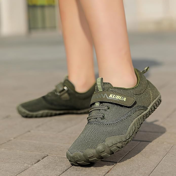 KUBUA Kids Barefoot Shoes Boys Girls Sneakers Naturally Splay Shoes Toddler Little Big Kid