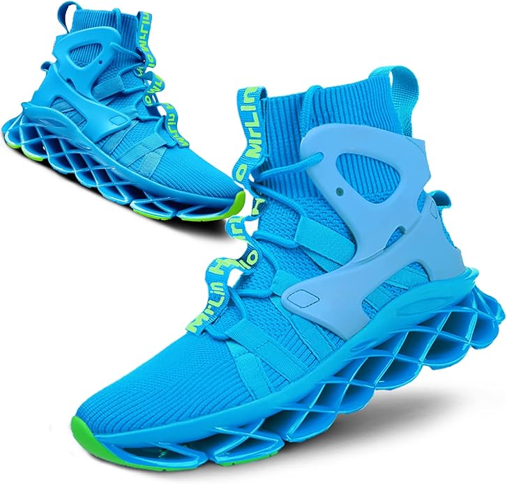 Hello MrLin Men's Running Shoes Non Slip Athletic Tennis Walking Blade Type Sneakers Hip Hop