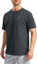 Pudolla Men's Workout Running T-Shirts Lightweight Quick Dry Athletic Gym Shirts for Men Short Sleeve Sport Tee Tops