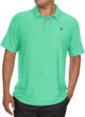 Three Sixty Six Golf Shirts for Men - Dry Fit Short-Sleeve Polo, Athletic Casual Collared T-Shirt