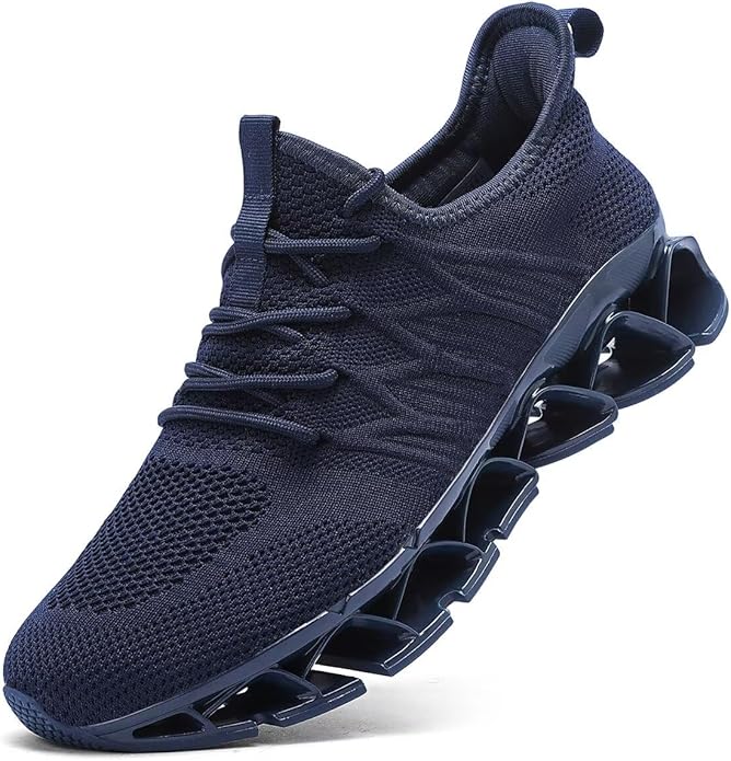 Mens Slip on Walking Running Shoes Blade Tennis Casual Fashion Sneakers Comfort Non Slip Work Sport Athletic Trainer