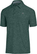 Three Sixty Six Golf Shirts for Men - Dry Fit Short-Sleeve Polo, Athletic Casual Collared T-Shirt