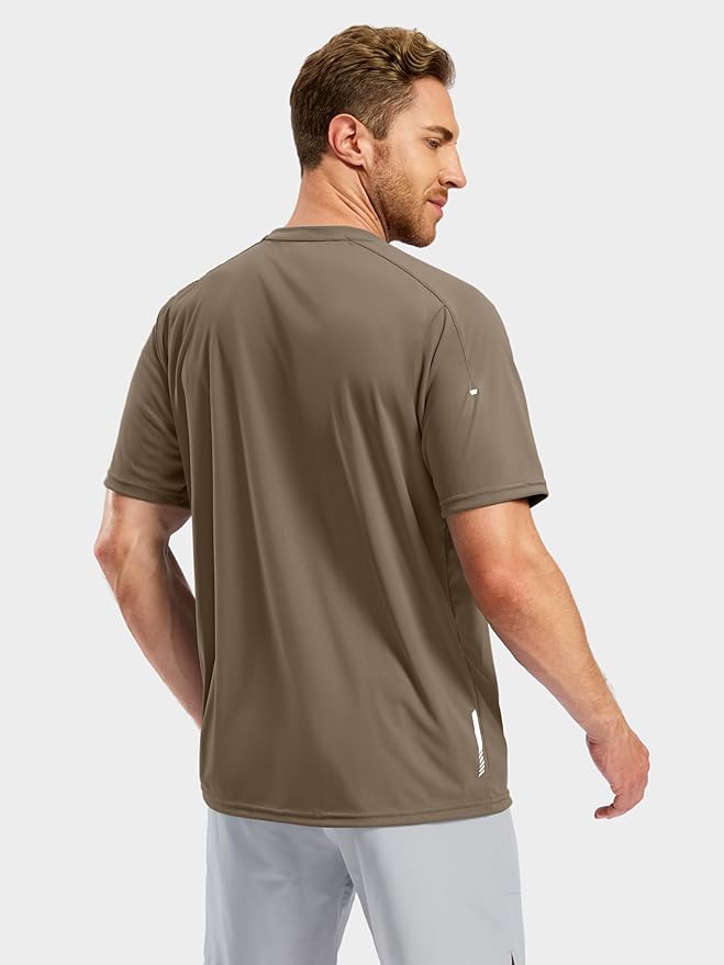 Pudolla Men's Workout Running T-Shirts Lightweight Quick Dry Athletic Gym Shirts for Men Short Sleeve Sport Tee Tops