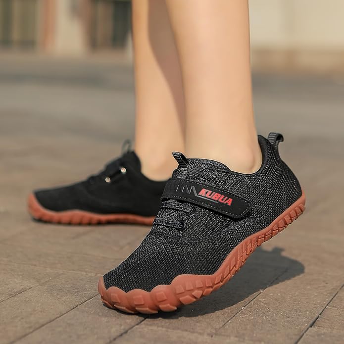 KUBUA Kids Barefoot Shoes Boys Girls Sneakers Naturally Splay Shoes Toddler Little Big Kid